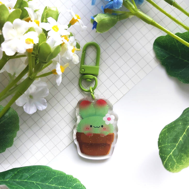 Bunny Cactus Charm
